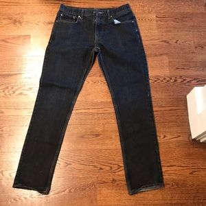Black denim jeans